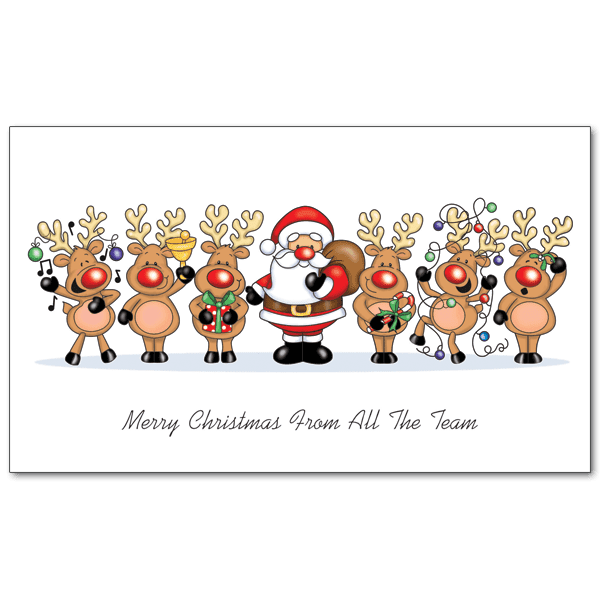 C466 Merry Team Australian Christmas Cards