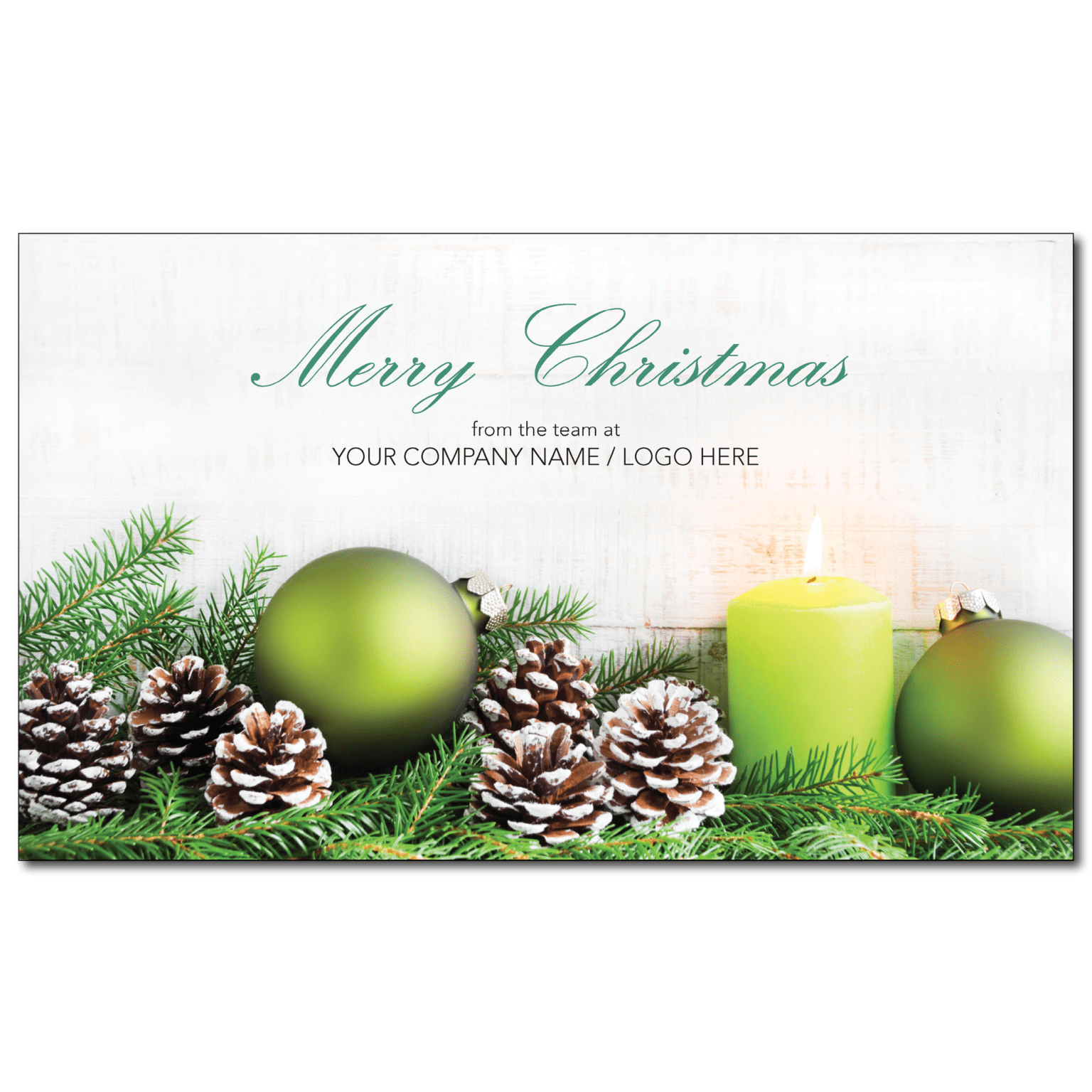 C133 Custom Cones and Candles Australian Christmas Cards