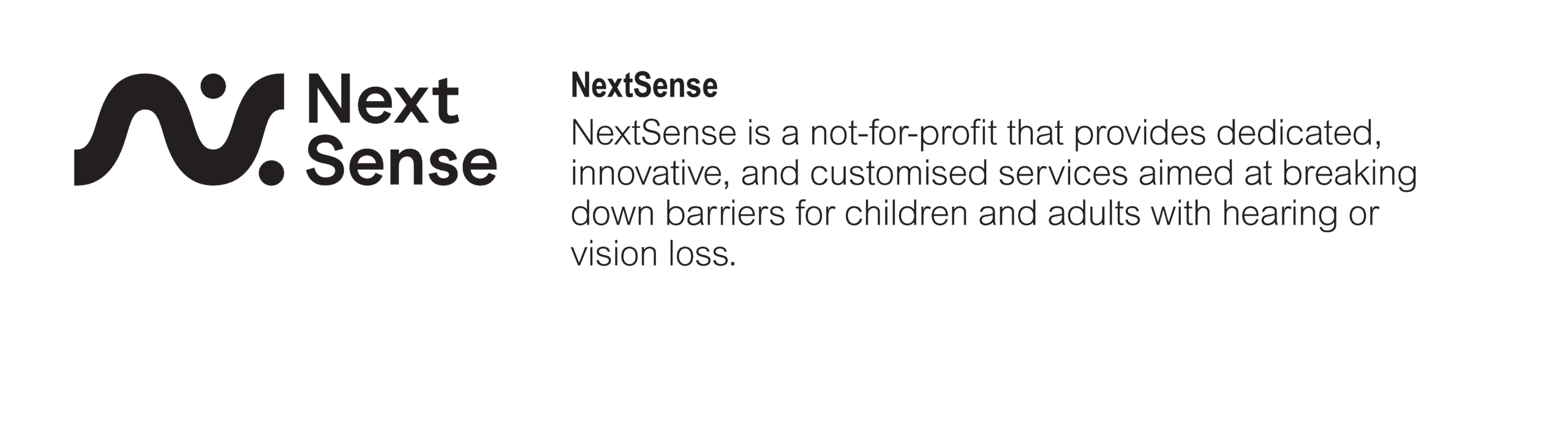Charity_NextSense black only (no colour version)